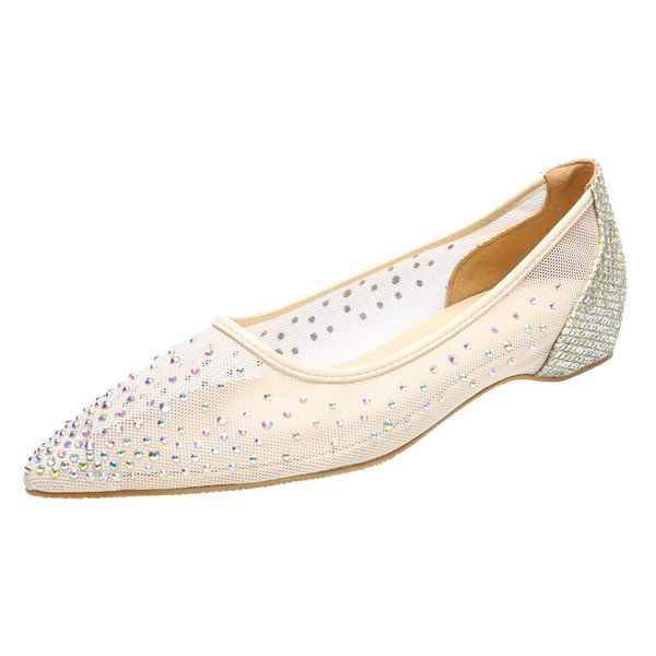 pointed toe mesh flats shoes woman luxury designer rhinestone slip on shoes for women crystal wedding zapatos mujer lu08, Black
pointed toe mesh flats shoes woman luxury designer rhinestone slip on shoes for women crystal wedding zapatos mujer lu08, Black