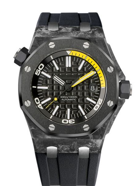 luxury men's watch sports automatic mechanical royal oak offshore series diving watches swiss rubber band sports mens watch, Slivery;brown
luxury men's watch sports automatic mechanical royal oak offshore series diving watches swiss rubber band sports mens watch, Slivery;brown