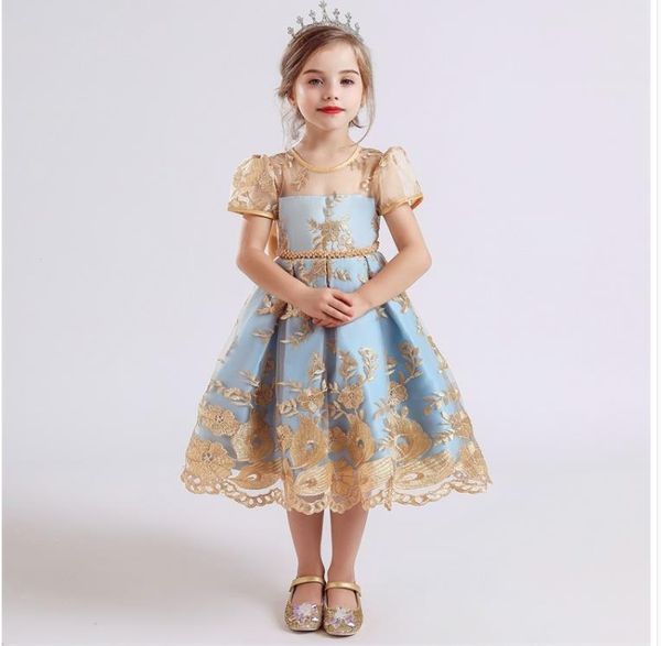 princess dress for children, Red;yellow