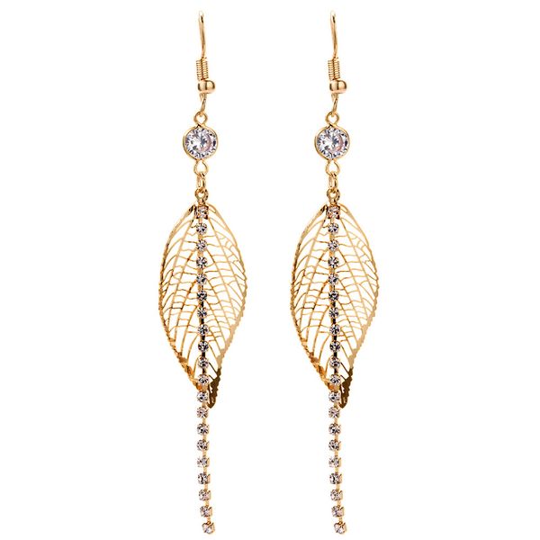 simple all-purpose leaf ear studs fashionable long dangle earrings temperament gold leaf chandelier earrings jewelry 8173, Silver
simple all-purpose leaf ear studs fashionable long dangle earrings temperament gold leaf chandelier earrings jewelry 8173, Silver