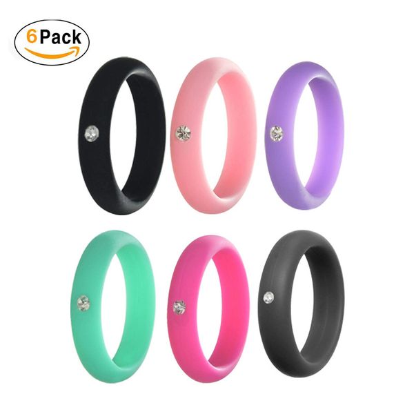 6pack female flexible hypoallergenic silicone ring grade rubber wedding band for women 2.5mm outdoor sports finger ring, Slivery;golden
6pack female flexible hypoallergenic silicone ring grade rubber wedding band for women 2.5mm outdoor sports finger ring, Slivery;golden