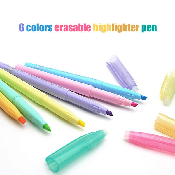 6 pcs / pack erasable fluorescent highlighter pen water color marker pen for painting, Black;red
6 pcs / pack erasable fluorescent highlighter pen water color marker pen for painting, Black;red