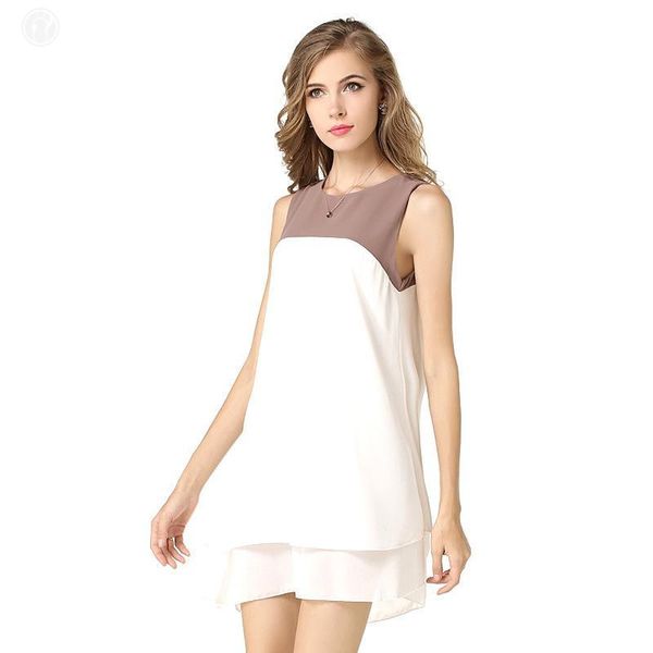2018 new fashion women dress spring summer patchwork o-neck cute comfortable empire sleeveless chiffon simple slim dresses 33, Black;gray
2018 new fashion women dress spring summer patchwork o-neck cute comfortable empire sleeveless chiffon simple slim dresses 33, Black;gray