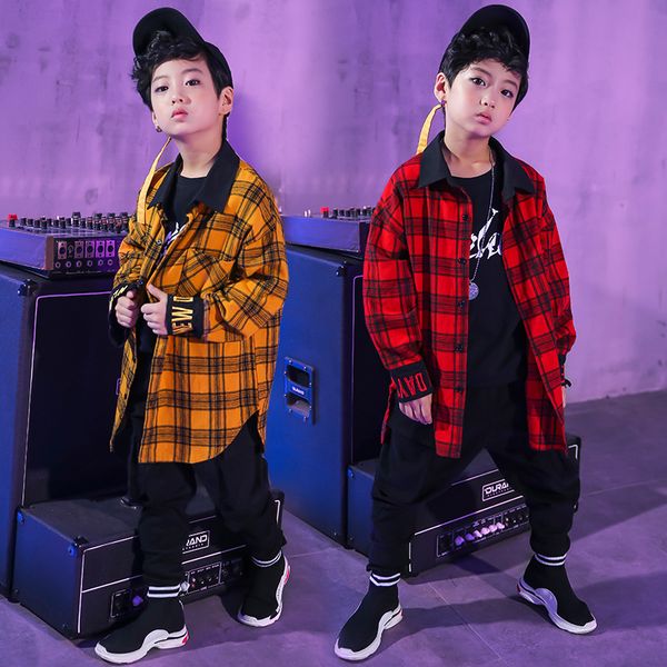 new kids hip hop clothing boys girls ballroom dancing clothes casual plaid tshirt jogger pants jazz dance costumes dancewear, Black;red
new kids hip hop clothing boys girls ballroom dancing clothes casual plaid tshirt jogger pants jazz dance costumes dancewear, Black;red