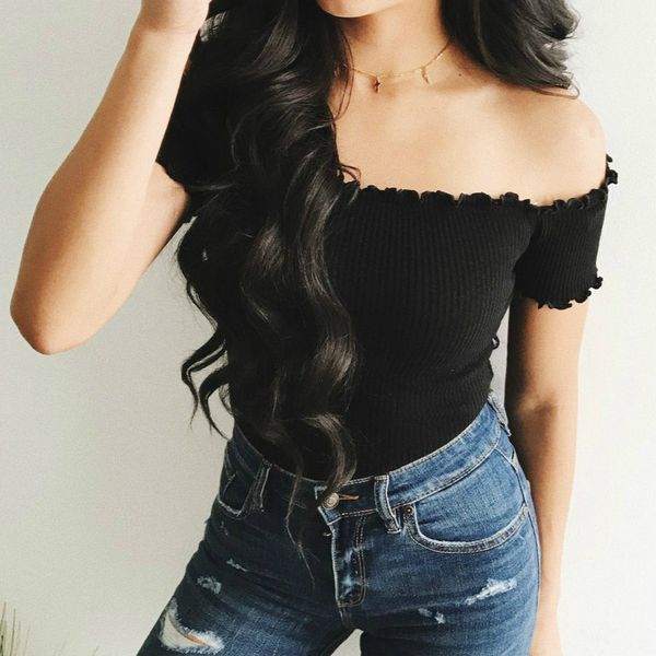s-l women's word collar short t-shirt female summer new style cotton girls fashion solid color shirts, White
s-l women's word collar short t-shirt female summer new style cotton girls fashion solid color shirts, White