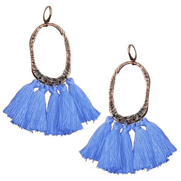 new long tassel earrings female bohemian ethnic multicolor vintage alloy earrings, Silver
new long tassel earrings female bohemian ethnic multicolor vintage alloy earrings, Silver