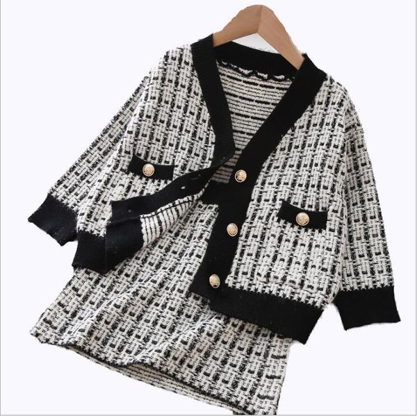 girls boutique outfits fall plaid knitting sweater sets fashion high-grade skirts 2pcs sets little girl clothes suits, White
girls boutique outfits fall plaid knitting sweater sets fashion high-grade skirts 2pcs sets little girl clothes suits, White