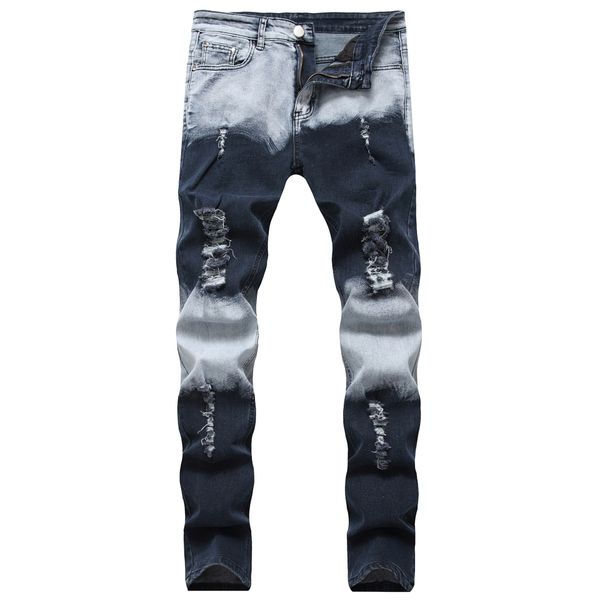 men's wear slim fit с дырой jeans двойного цвета повседневного жар-брюки h2200, Blue
men's wear slim fit с дырой jeans двойного цвета повседневного жар-брюки h2200, Blue