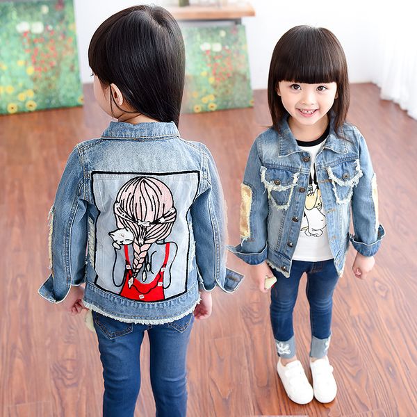 2019 spring girls denim jacket cartoon sequins kids coats distrressed autumn children's jeans clothes toddler girl outerwear, Blue;gray
2019 spring girls denim jacket cartoon sequins kids coats distrressed autumn children's jeans clothes toddler girl outerwear, Blue;gray