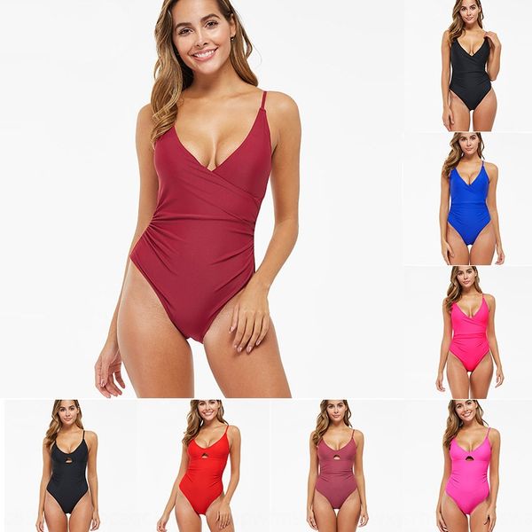 2020 swimsuit women's belly-covering slim one-piece bikini body sticker close-fitting sticker bikini solid color v-neck swimsuit, White;black
2020 swimsuit women's belly-covering slim one-piece bikini body sticker close-fitting sticker bikini solid color v-neck swimsuit, White;black