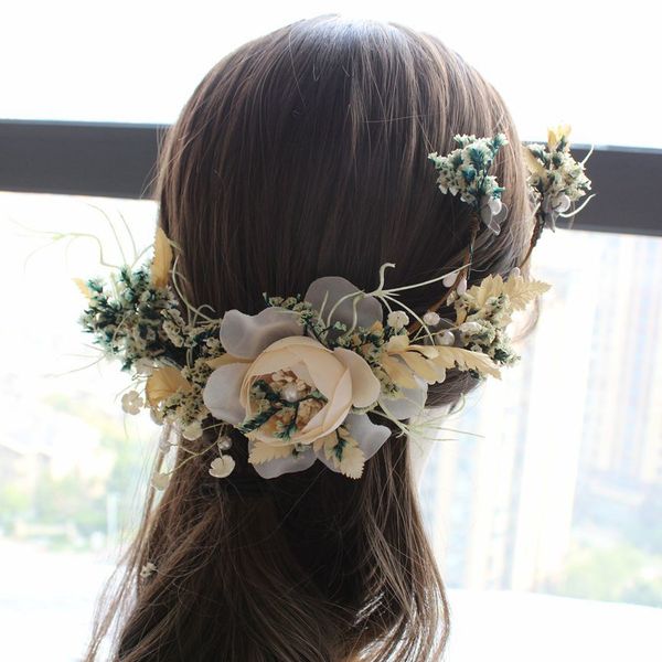 3pcs set bride wedding headdress new sein-series flower hair pin semme headdress brides hair accessory, Golden;white
3pcs set bride wedding headdress new sein-series flower hair pin semme headdress brides hair accessory, Golden;white