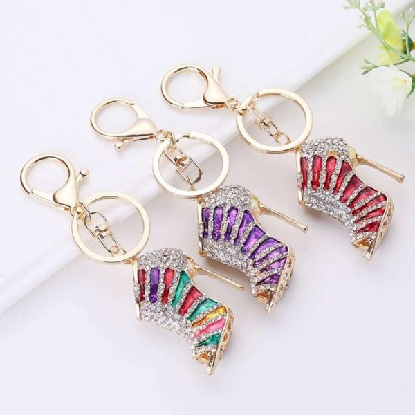 2020 new design alloy women crystal high heel shoes rhinestone keychain purse pendant bag car key chain key ring holder, Silver
2020 new design alloy women crystal high heel shoes rhinestone keychain purse pendant bag car key chain key ring holder, Silver