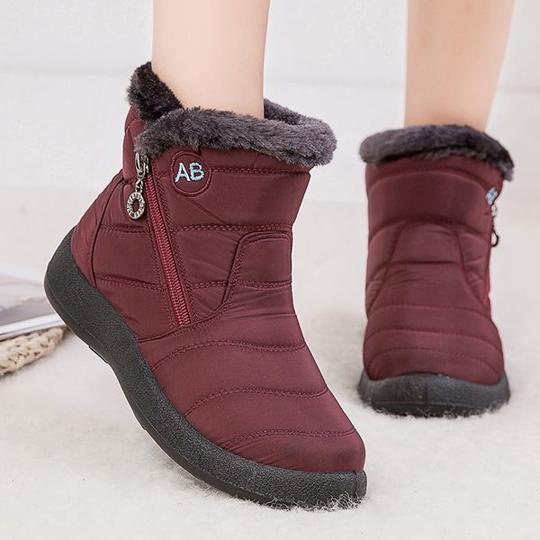 women boots 2019 winter boots with quilted ankle botas mujer warm waterproof snow winter shoes woman botines plus size 43, Black
women boots 2019 winter boots with quilted ankle botas mujer warm waterproof snow winter shoes woman botines plus size 43, Black