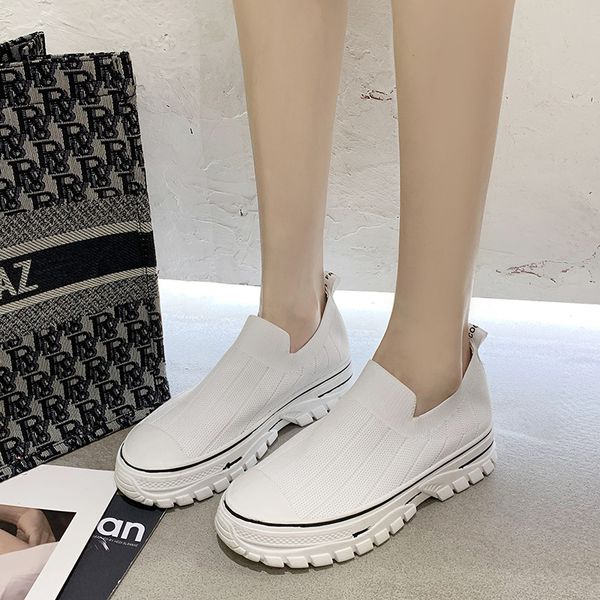 black white knit flat platform shoes women slip on breathable stretch fabric sneakers women casual thick sole shoes
black white knit flat platform shoes women slip on breathable stretch fabric sneakers women casual thick sole shoes
