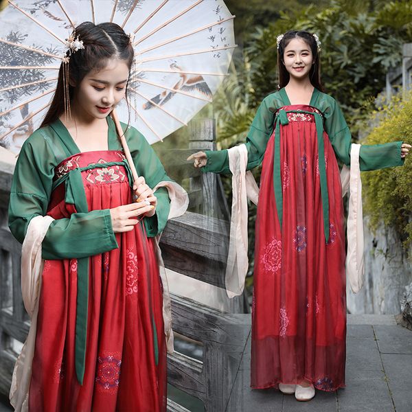 hanfu women chinese national dance costume ancient festival outfit fairy dress oriental folk stage performance clothes df1008, Black;red
hanfu women chinese national dance costume ancient festival outfit fairy dress oriental folk stage performance clothes df1008, Black;red