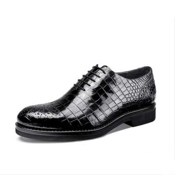 gete new thailand crocodile leather men shoes bullock carve patterns designs manual leather shoes male business leisure, Black
gete new thailand crocodile leather men shoes bullock carve patterns designs manual leather shoes male business leisure, Black