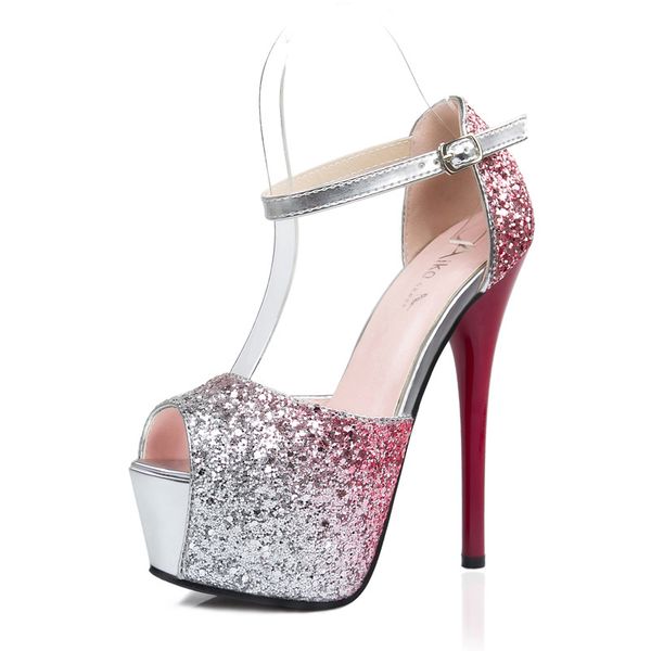 super high heel super flash gradient nightclub women's shoes waterproof platform was thin and color matching fish mouth sandals, Black
super high heel super flash gradient nightclub women's shoes waterproof platform was thin and color matching fish mouth sandals, Black