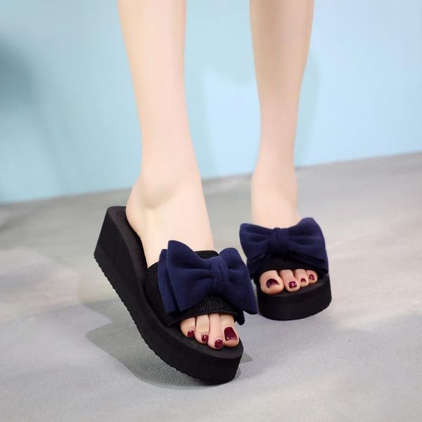 women shoes 2020 fashion casual bow thick foundation slippers summer sandals beach shoes flower slippers women, Black
women shoes 2020 fashion casual bow thick foundation slippers summer sandals beach shoes flower slippers women, Black