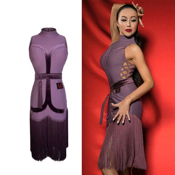 latin dance dress women hollow fringe dresses cha cha tango samba rumba practice wear tassel performance clothes yy9635, Black;red
latin dance dress women hollow fringe dresses cha cha tango samba rumba practice wear tassel performance clothes yy9635, Black;red