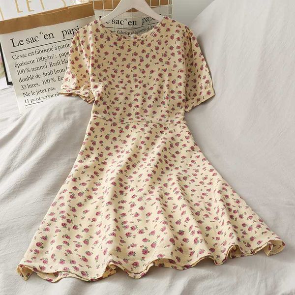zcwxm sweet back bow women dress high waist floral chiffon dresses korean short sleeve a-line vestidos elegant 2020 fashion, Black;gray
zcwxm sweet back bow women dress high waist floral chiffon dresses korean short sleeve a-line vestidos elegant 2020 fashion, Black;gray