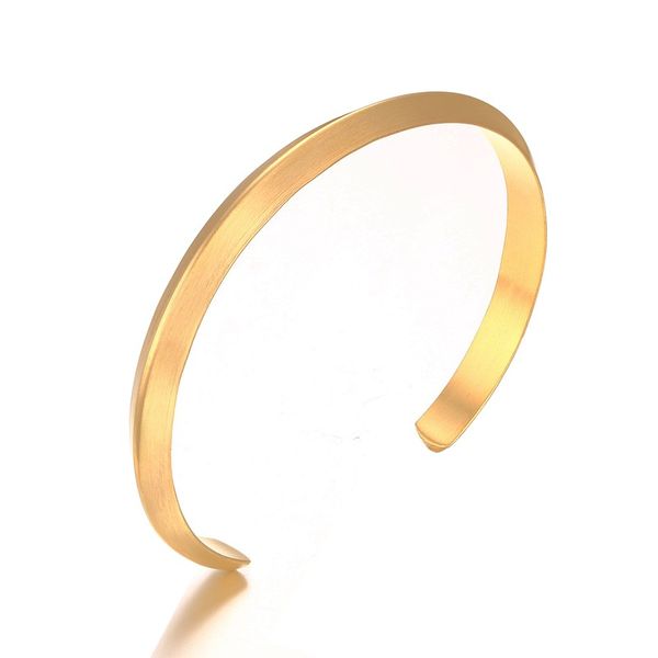 new europe and the united states 6mm men's women vintage cuff bangle silver color solid stainless steel opening bracelet b-103, Black
new europe and the united states 6mm men's women vintage cuff bangle silver color solid stainless steel opening bracelet b-103, Black
