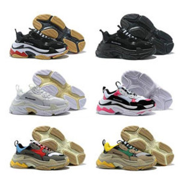 2018 designer shoes Paris 17FW Triple-S Sneaker Triple S Casual Luxury Dad Shoes for Men's Beige Black Sports Tennis Shoe 36-45
2018 designer shoes Paris 17FW Triple-S Sneaker Triple S Casual Luxury Dad Shoes for Men's Beige Black Sports Tennis Shoe 36-45