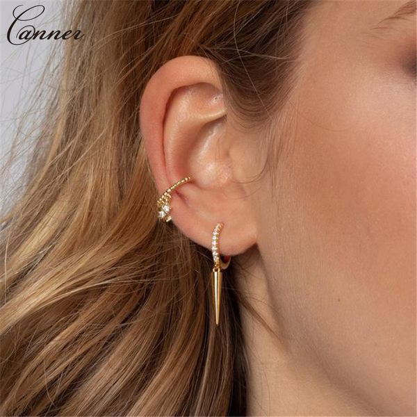 canner punk gold color small hoop earrings for women cz crystal circle earrings 925 silver triangle huggie earings 2019 gift q40, Golden;silver
canner punk gold color small hoop earrings for women cz crystal circle earrings 925 silver triangle huggie earings 2019 gift q40, Golden;silver
