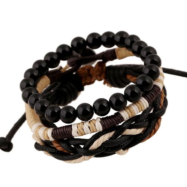 creative hand-woven beaded bracelet men's retractable bracelet set in charm adjustable diy jewelry for women cuff bangle, Black
creative hand-woven beaded bracelet men's retractable bracelet set in charm adjustable diy jewelry for women cuff bangle, Black