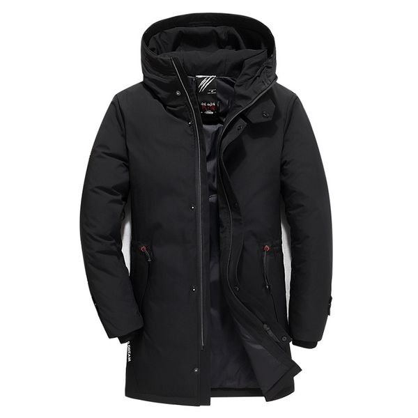 2020 winter new brand male fashion casual slim hooded warm white duck down long coat men's clothing down jacket, Black
2020 winter new brand male fashion casual slim hooded warm white duck down long coat men's clothing down jacket, Black