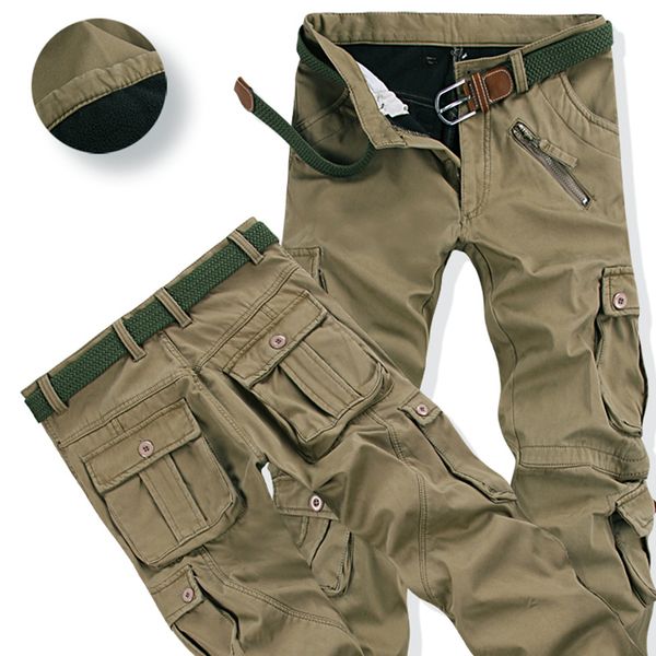 2019 mens warm velvet pants for winter fashion zipper thick cargo pants casual outwear multi pockets trousers plus size 40 11020, Black
2019 mens warm velvet pants for winter fashion zipper thick cargo pants casual outwear multi pockets trousers plus size 40 11020, Black