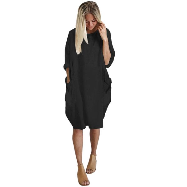 Plus Size Boho Dress Women Ladies Casual Dress Pocket Loose Round Neck Mini Tops Female Dress Dresses Verano New
Plus Size Boho Dress Women Ladies Casual Dress Pocket Loose Round Neck Mini Tops Female Dress Dresses Verano New