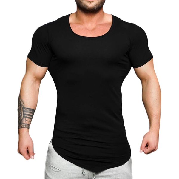 ostrich clothes men t shirt deep round collar irregular hems casual fitness t-shirt short sleeve summer extended tshirt men, White;black
ostrich clothes men t shirt deep round collar irregular hems casual fitness t-shirt short sleeve summer extended tshirt men, White;black