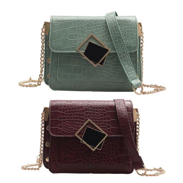 ladies spring retro style solid color square shoulder bag girls chain shoulder strap glossy crossbody bag casual messenger
ladies spring retro style solid color square shoulder bag girls chain shoulder strap glossy crossbody bag casual messenger
