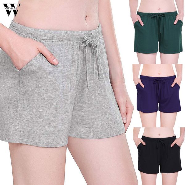 women casual elastic band bandage pocket comfortable solid lady short pants, White;black
women casual elastic band bandage pocket comfortable solid lady short pants, White;black