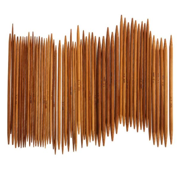 55pcs double pointed carbonized knitting needles bamboo sweater needles scarf knitting needle sewing weave accessories, Black
55pcs double pointed carbonized knitting needles bamboo sweater needles scarf knitting needle sewing weave accessories, Black