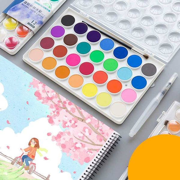 lifemaster simbalion embossing watercolor paint boxes with brush aquarela watercolor pigment kids paint set art supplies
lifemaster simbalion embossing watercolor paint boxes with brush aquarela watercolor pigment kids paint set art supplies