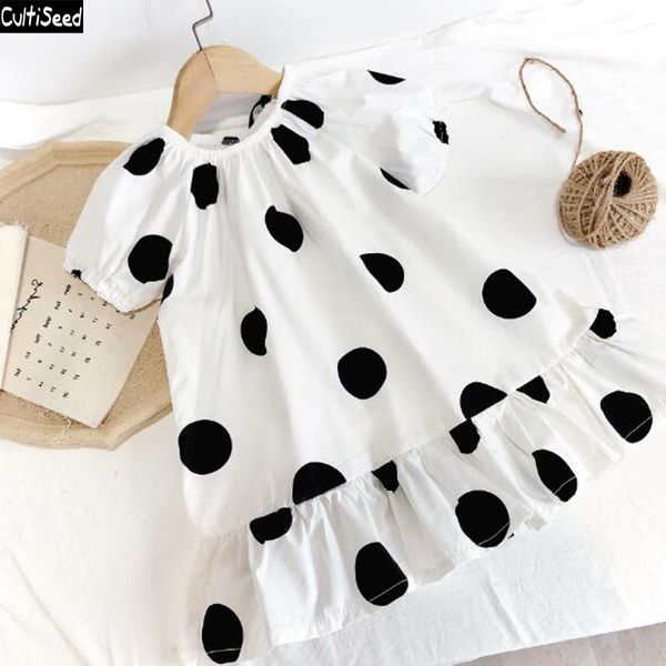 cultiseed girl black polka dot print white dress baby children girls korean puff sleeve birthday princess party dress kids, Red;yellow
cultiseed girl black polka dot print white dress baby children girls korean puff sleeve birthday princess party dress kids, Red;yellow