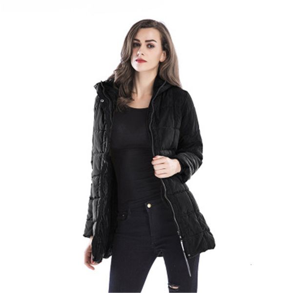 winter large size loose women's cotton women's long section slim hooded cotton padded zipper jacket long sleeves, Black
winter large size loose women's cotton women's long section slim hooded cotton padded zipper jacket long sleeves, Black