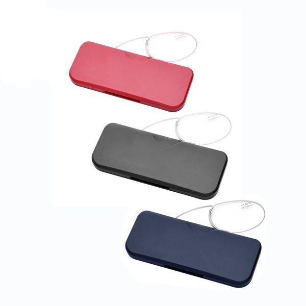 wholesale-classic mini reading clip nose frameless light presbyopic glasses wdegree +100 to +400 diopter gift for mother father, Black
wholesale-classic mini reading clip nose frameless light presbyopic glasses wdegree +100 to +400 diopter gift for mother father, Black