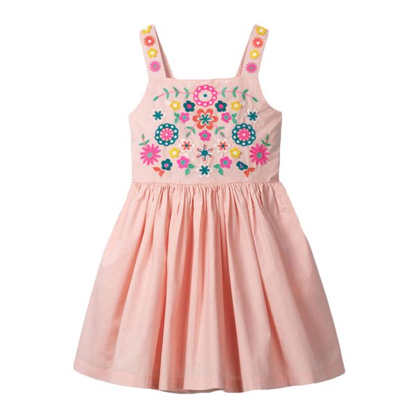 little maven new summer kids pink blue suspenders embroidery floral girls 2-7yrs sleeveless cotton knitted casual beach dresses, Red;yellow
little maven new summer kids pink blue suspenders embroidery floral girls 2-7yrs sleeveless cotton knitted casual beach dresses, Red;yellow