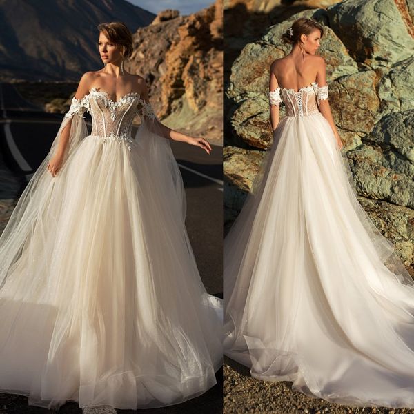 2020 arivilloso wedding dresses sweetheart backless lace appliques beach bridal gowns sweep train a-line wedding dress robe de mariée, White
2020 arivilloso wedding dresses sweetheart backless lace appliques beach bridal gowns sweep train a-line wedding dress robe de mariée, White