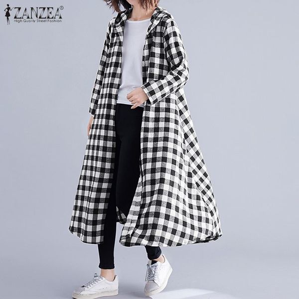 zanzea women long shirts cardigan 2019 plus size blusas femininas vintage plaid check hoodies harajuku kimono tunic blouse, White
zanzea women long shirts cardigan 2019 plus size blusas femininas vintage plaid check hoodies harajuku kimono tunic blouse, White
