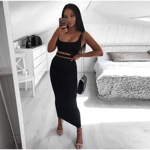 2020 summer new women dress fashion beauty strap high waist long skirt suit dresses women, White
2020 summer new women dress fashion beauty strap high waist long skirt suit dresses women, White