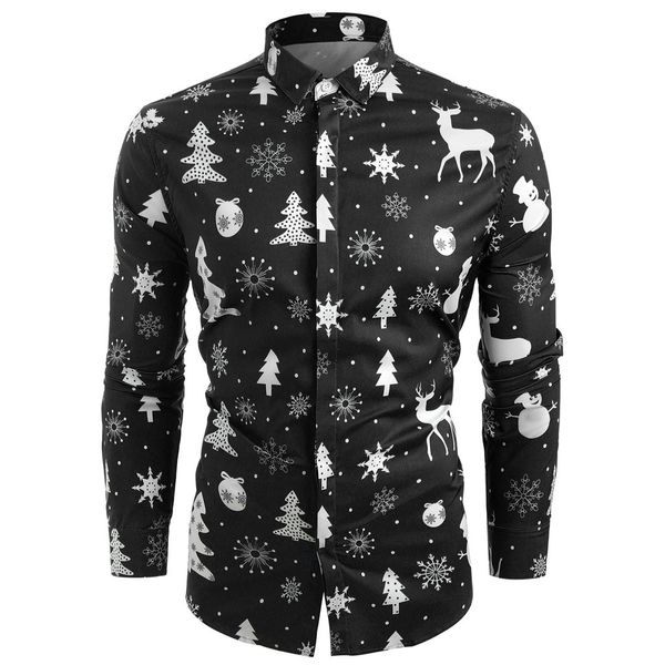 helisopus 2019 new men's long sleeve shirts long sleeve snowflakes christmas deer printed shirts slim fit casual top, White;black
helisopus 2019 new men's long sleeve shirts long sleeve snowflakes christmas deer printed shirts slim fit casual top, White;black