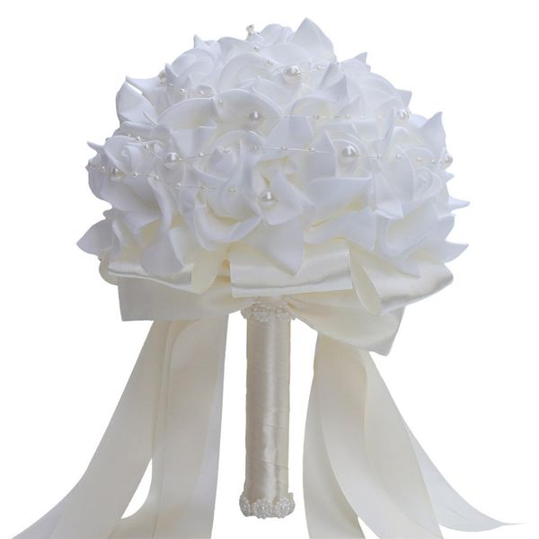 handmade white pe rose artificial pearl wedding bridal bouquet flower bridal bridesmaid bouquet wedding supplies home decoration
handmade white pe rose artificial pearl wedding bridal bouquet flower bridal bridesmaid bouquet wedding supplies home decoration