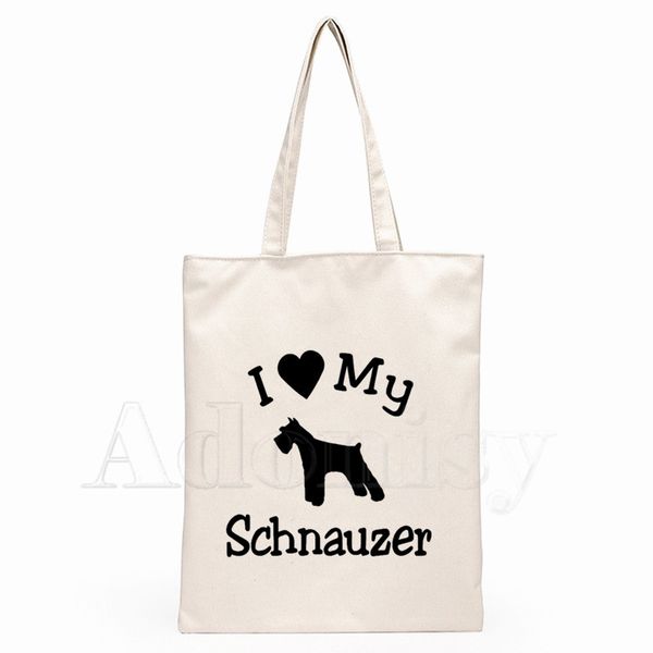i love my dog schnauzer heartbeat animal lover canvas simple cartoon print shopping bags girls fashion casual pacakge hand bag
i love my dog schnauzer heartbeat animal lover canvas simple cartoon print shopping bags girls fashion casual pacakge hand bag