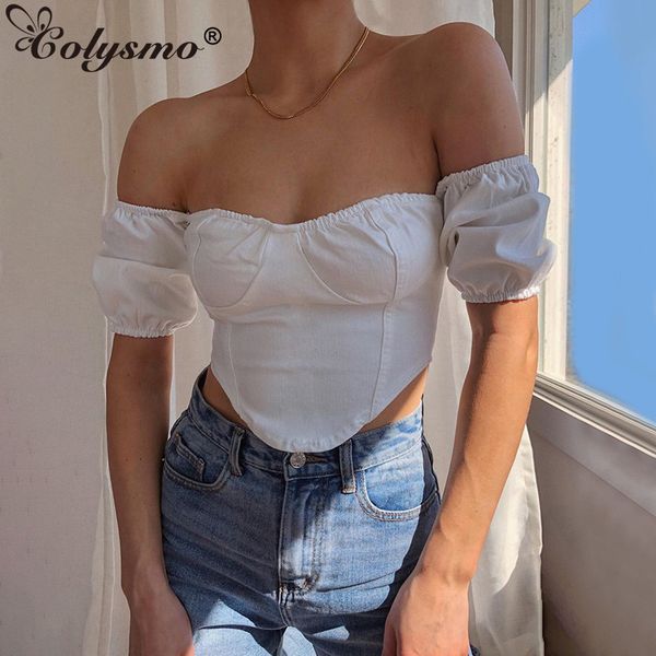 colysmo off shoulder women vintage slash neck puff sleeve backlrss summer short blouse 2020 new white casual blusas
colysmo off shoulder women vintage slash neck puff sleeve backlrss summer short blouse 2020 new white casual blusas