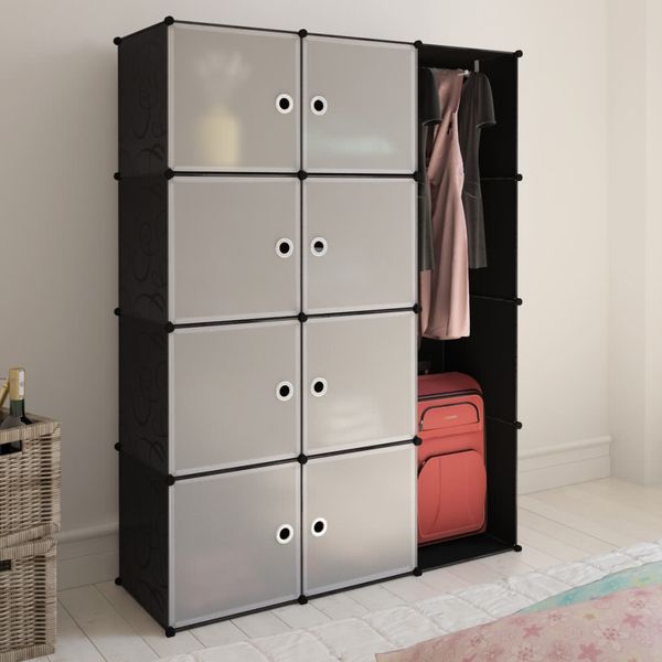 modular cabinet with 9 compartments black and white 37 x 115 x 150 cm living room furniture
modular cabinet with 9 compartments black and white 37 x 115 x 150 cm living room furniture
