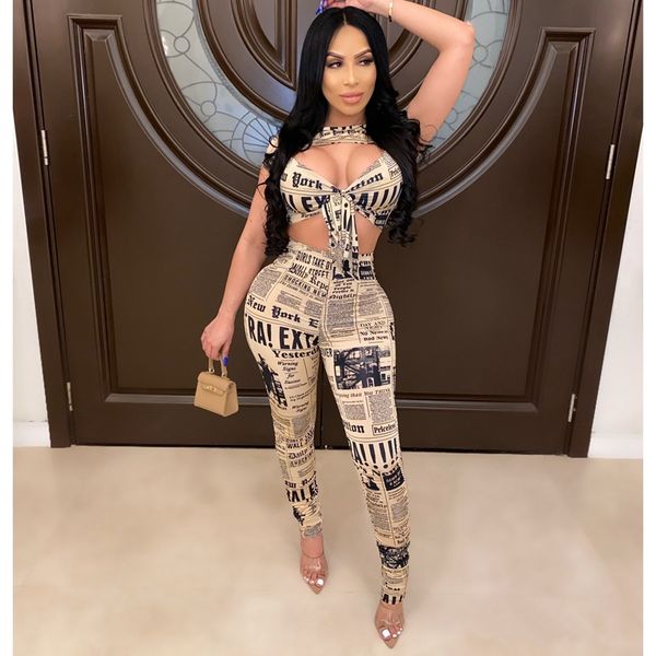 газета печати sexy two piece set top и брюки лето женщины набор одежды партии элегантный sexy 2 шт клуб нижнее matching наборы, White
газета печати sexy two piece set top и брюки лето женщины набор одежды партии элегантный sexy 2 шт клуб нижнее matching наборы, White