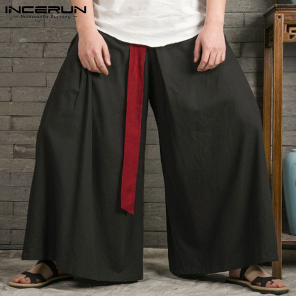 men's pants incerun man vintage black pantalanes men wide leg elastic waist patchwork trousers casual loose cotton joggers plus size
men's pants incerun man vintage black pantalanes men wide leg elastic waist patchwork trousers casual loose cotton joggers plus size